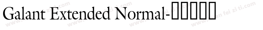 Galant Extended Normal字体转换